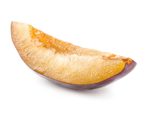 Slice of plum