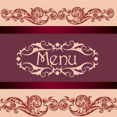 Menu design for restaurant or cafe