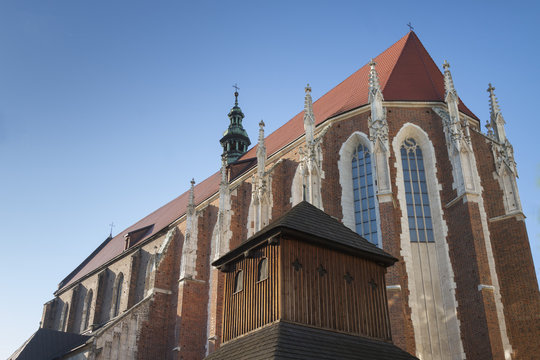 Fototapeta Poland, Kraków, Kazimierz, East End of St Catharine's Gothic Ch
