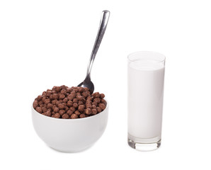 corn flakes with milk.