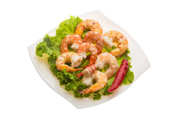 Unshelled king prawn