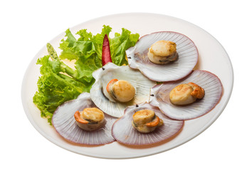 Grilled scallops