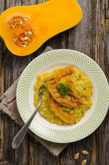 Risotto vom Butternusskürbis