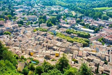 Obraz premium Ville de Crest dans la Drôme