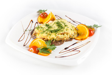 chicken chop with cheese