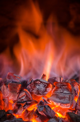 Hot coals in the fire - 72150417