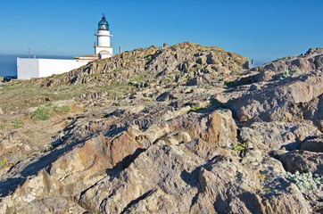 Lighthouse at Cap de Creus peninsula, Catalonia, Spain