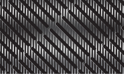 abstract metal background with stripes - vector