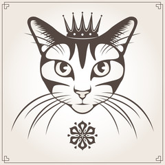 Vector illustration of the cat