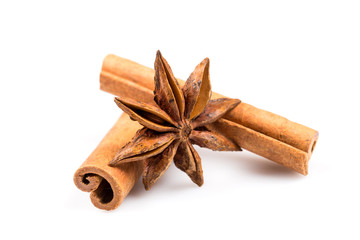 Stars anise and Cinnamon