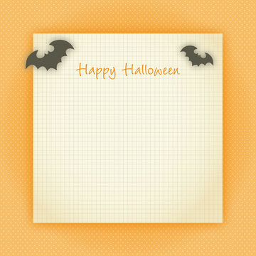 vintage notiz halloween