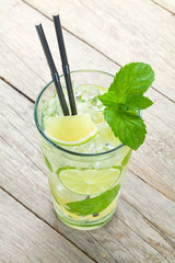 Fresh mojito cocktail