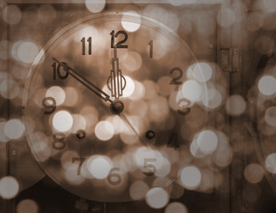 New year and merry christmas  background. Vintage style.