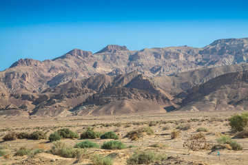 Fototapeta na wymiar Atlas Mountains, Chebika, border of Sahara, Tunisia