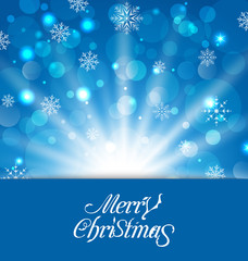 Winter background with headline floral text