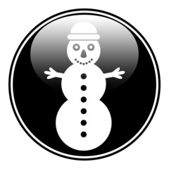 Snowman symbol button