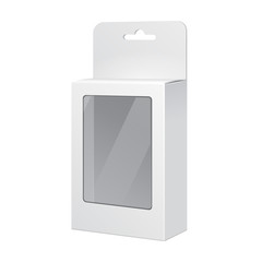 White Product Package Box With Window