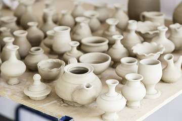 Obraz na płótnie Canvas Handmade clay pots
