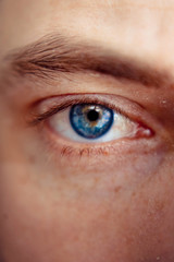 blue man Eye