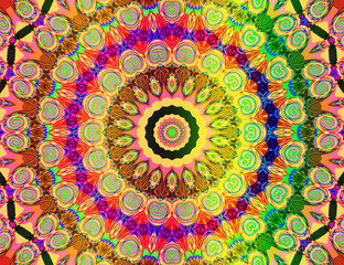 beautiful colored mandala