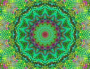Nature colors mandala