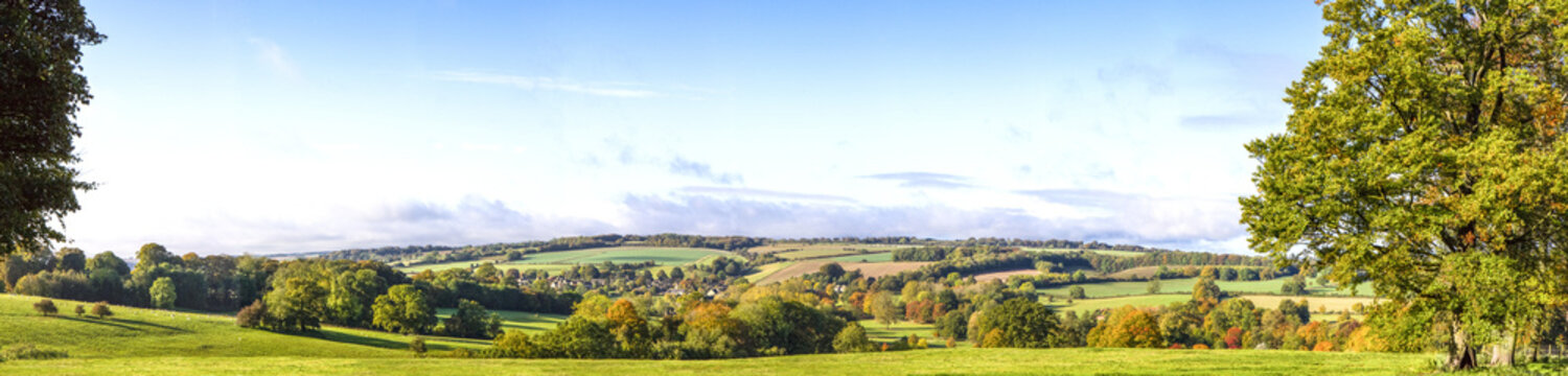 Panoramic Cotswold View, Gloucestershire, England