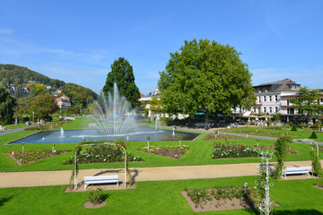 Rosengarten der Kurstadt Bad Kissingen, Park, Rosenstadt, Bayern