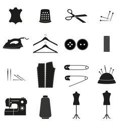 Sewing icon, set