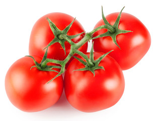 Bunch of red juicy tomatoes