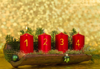 Weihnachtsdekoration im Ton-Dachziegel