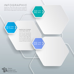 Infographics Vector Background Honeycomb Structure