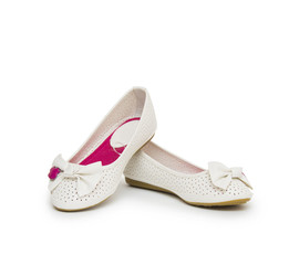 ballet shoes isolated on the white background