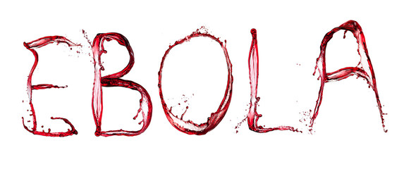 Ebola bloody text
