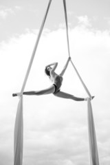 Young woman gymnast