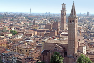 Verona from above Veneto Italy