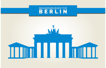 Großes Brandenburger Tor Berlin   Blau - II / IV © wierzbald