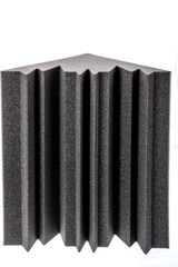 microfiber foam insulation for noise in the corner in music stud