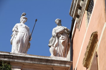 Obraz premium Santa Margerita church, Via San Francesco in Padua, Italy