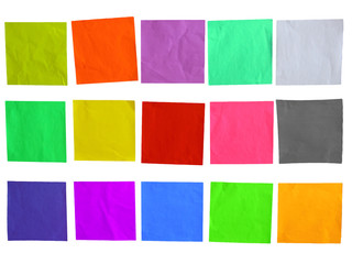 Sticky Colored Paper Template
