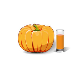 pumpkin juice vector