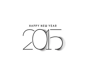 Happy new year 2015 Text Design
