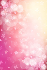 桜　年賀状　背景