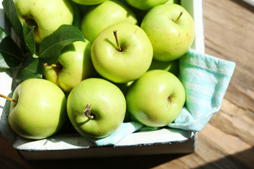 Juicy apples, close-up