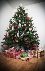 Presents under tree