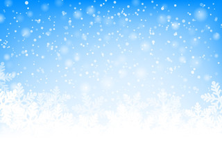 Abstract blue christmas background