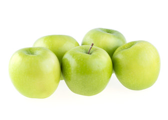 fresh apple fruit isolated on white background