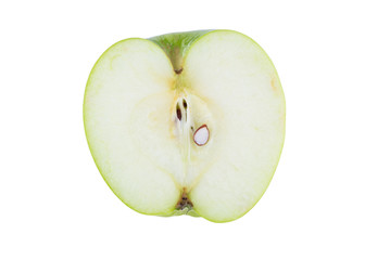 fresh apple fruit isolated on white background
