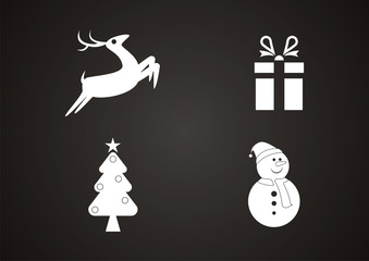Christmas icon logo vector