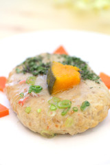 おいしくてヘルシーな豆腐のハンバーグ
