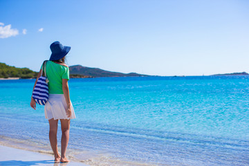 Young attractive woman during summer vacation